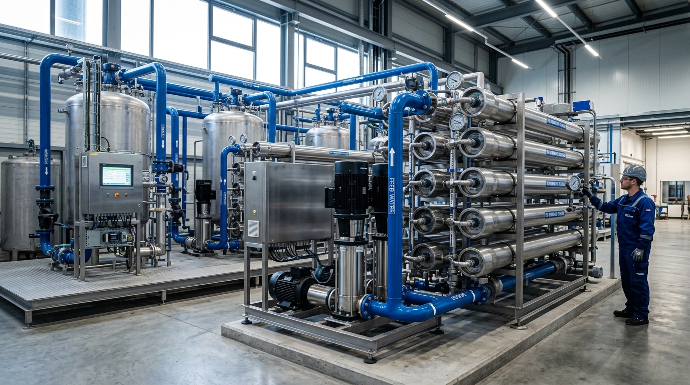 Aqua Shakti Industrial Reverse Osmosis Skid